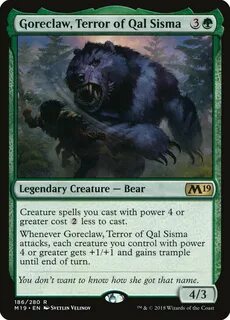 Goreclaw, Terror of Qal Sisma Magic the gathering, The gathe