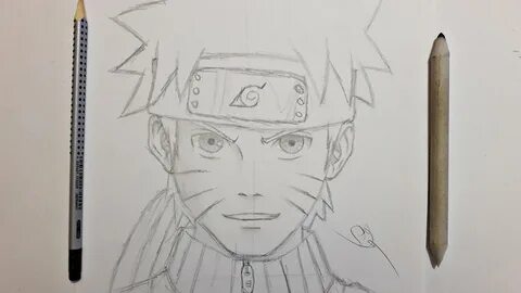 Speed Drawing Naruto with my LEFT HAND Naruto - YouTube