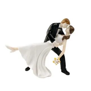 New Cake Toppers Dolls Bride and Groom Figurines Funny Weddi