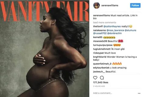 Pregnant Serena Williams Poses Nude for 'Vanity Fair'