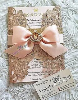 Pin by Yvette Satterfield on rose Rose gold invitations, Qui