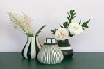 Tribeca Vase Vase, Striped vase, Accent decor