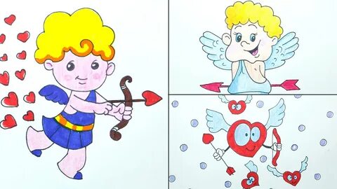How to Draw Valentine Cupid - Easy and Simple Drawing - YouT