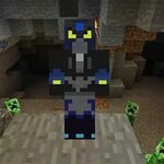 Тёмный меха ворон - скин для Minecraft