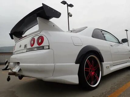 бесплатная доставка BCNR33 Skyline GT-R 3D карбоновый задний