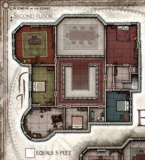 The Elrevien Mansion - Jared Blando Mansions, Building map, 