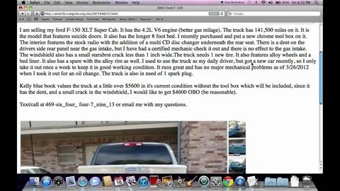 Craigslist Amarillo Texas - Used Cars and Trucks Under $4400