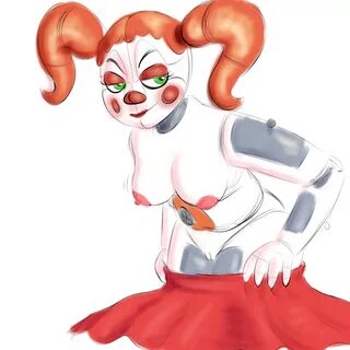 Xbooru - 1girl animatronic breasts circus baby clown dress f