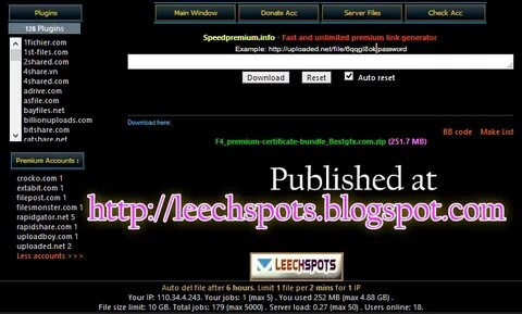 Speedpremium: Premium Link Generator for Rapidgator