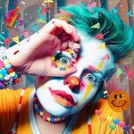 makeup lewk Clowncore aesthetic, Clown makeup, Cute clown
