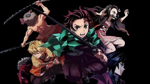 Kimetsu No Yaiba Characters Tanjirou Nezuko Zenitsu Inosuke 