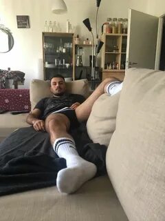 Slideshow jerking off with sock.