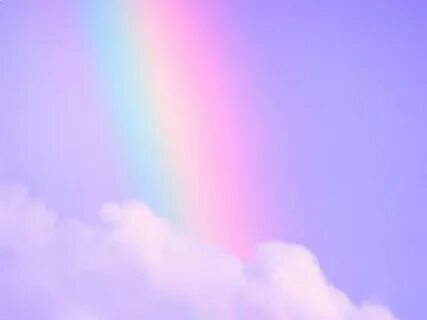 rainbow dream clouds sky purple pastel lovely Rainbow aesthe