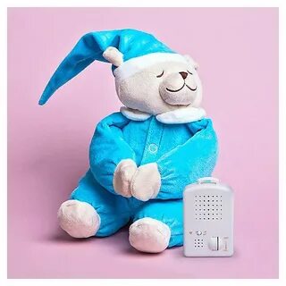 Игрушка для сна Doodoo с ночником Мишка Лу, голубая Babiage 