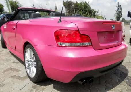 HOT Pink BMW 1-Series Convertible Cruising Streets of SA