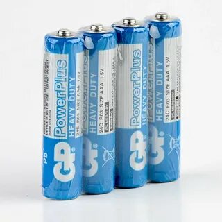 Батарейки AAA (солевые) GP R03/4 Shrink Power Plus : Купить 