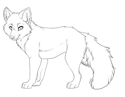 Fox Furry Base Coloring Pages Sketch Coloring Page