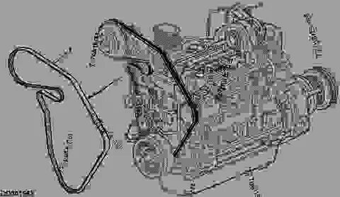 CQ71838 Synchronous Belt - cq71838 - John Deere spare part 7