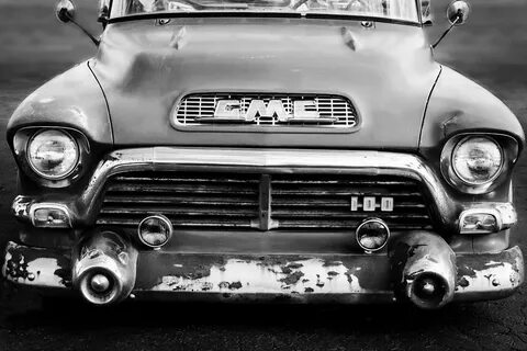 1957 GMC V8 Pickup Truck Grille Emblem Photograph by Jill Re