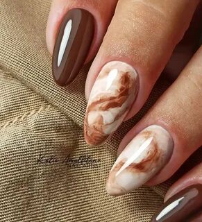 40+ Cool Brown Nail Designs To Try In Fall - The Glossychic 