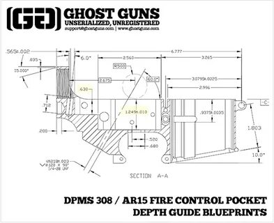DPMS 308 Blueprints for .308 80% Lower Receiver Builds. http