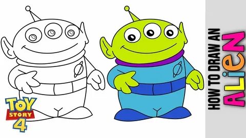How To Draw An Alien From Toy Story 4 👽 Cute Easy Drawings T