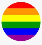 Lgbt Affirmative Therapy - Gay Flag Round Png, Transparent P
