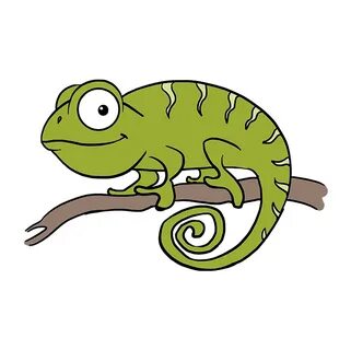 How to Draw a Chameleon - Really Easy Drawing Tutorial Drawi