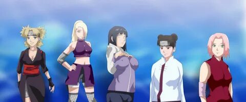 Naruto Shippuden Sakura Ino Tenten Temari Hinata by Mr123GOK