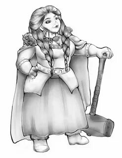 dwarf lady - OC sketch by Seranalu on deviantART Female dwar
