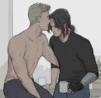 zhaana:" it’s going to be ok" Stucky, Steve rogers bucky bar