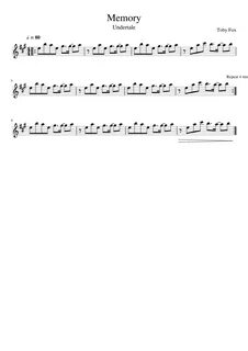 Undertale-Memory Sheet music for Flute (Solo) Musescore.com