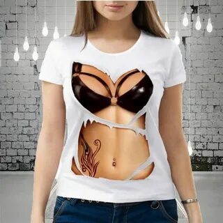 Buy 3d boob shirt in stock