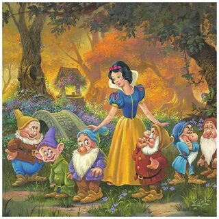 Among Friends 12x16 Disney Fine Art Treasures on Canvas by M