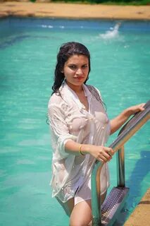 Resmi R Nair in wet shirt showing her nipples - South Indian