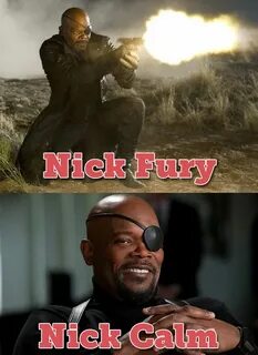 Pin by Piper Selden on Name Pun Meme Nick fury, Marvel funny