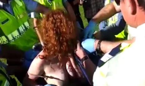 Footage Of Cops Ripping Woman's Clothes Off In A Public Park