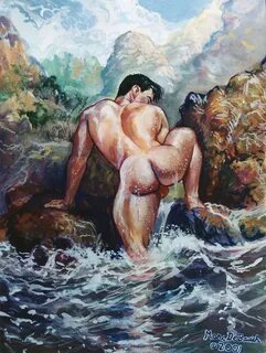 After the Swim Painting by Marc DeBauch Fine Art America