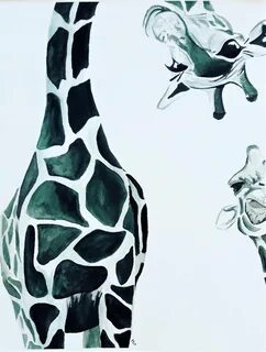 Giraffe Selfie Watercolor Art Print Giraffe art, Animal draw