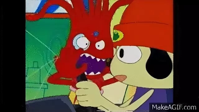 Parappa and Takoyama Hairdresser on Make a GIF