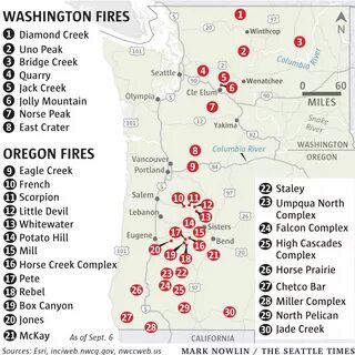 2018 Burn Morel Maps From 2017 Fires For Or Ca Wa And Id Mes
