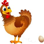 Фото, Автор Soloveika На Яндекс - Cartoon Chicken Laying Egg