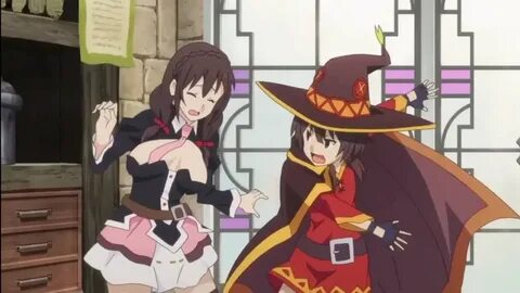 Megumin yunyun boob slap gif