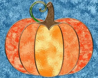 Pumpkin To Color Stained glass patterns free, Pumpkin colori