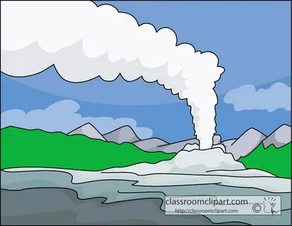 Geography Clipart - geyser_yellowstone - Classroom Clipart