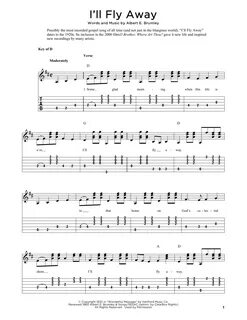 Albert E. Brumley "I'll Fly Away (arr. Fred Sokolow)" Sheet 