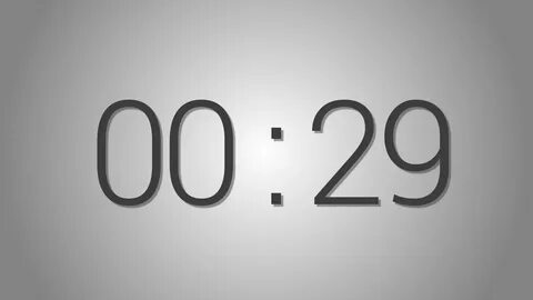 29 Seconds countdown Timer - Beep at the end Simple Timer (t