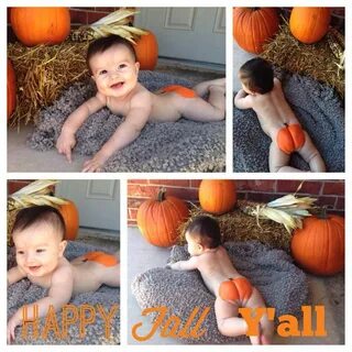 Baby boys pumpkin butt for the fall! Halloween Фото малышей,