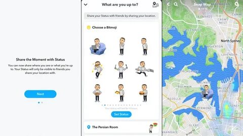 Snapchat's new Status feature lets your friends see what exa