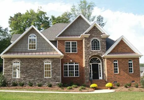 My Home Outdoors Brick exterior house, Stone house plans, Fa